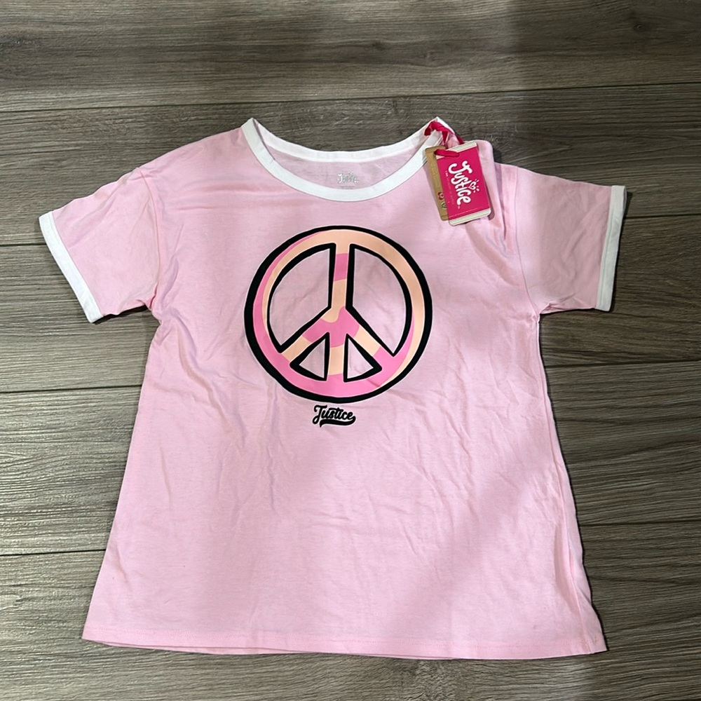 Justice girls tee XL